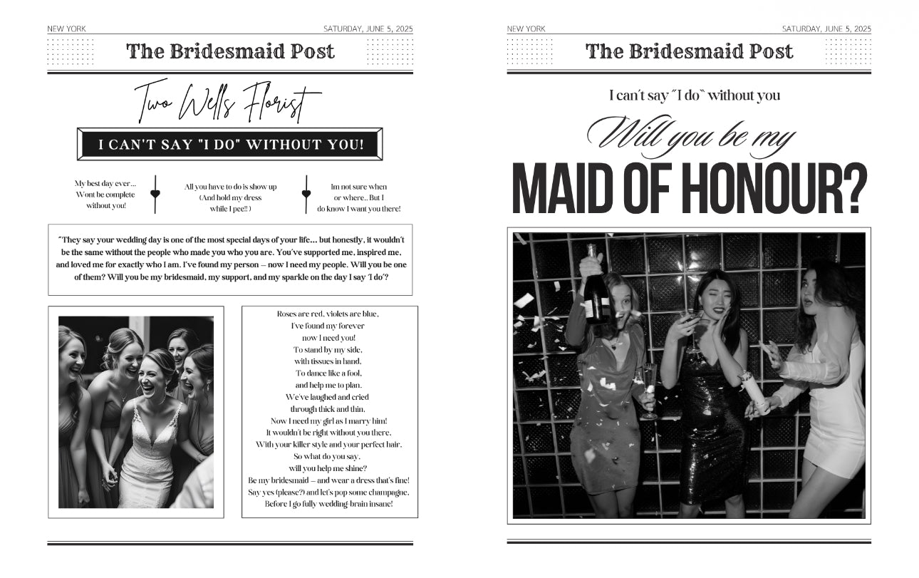 Will You Be My… MOH / Bmaid