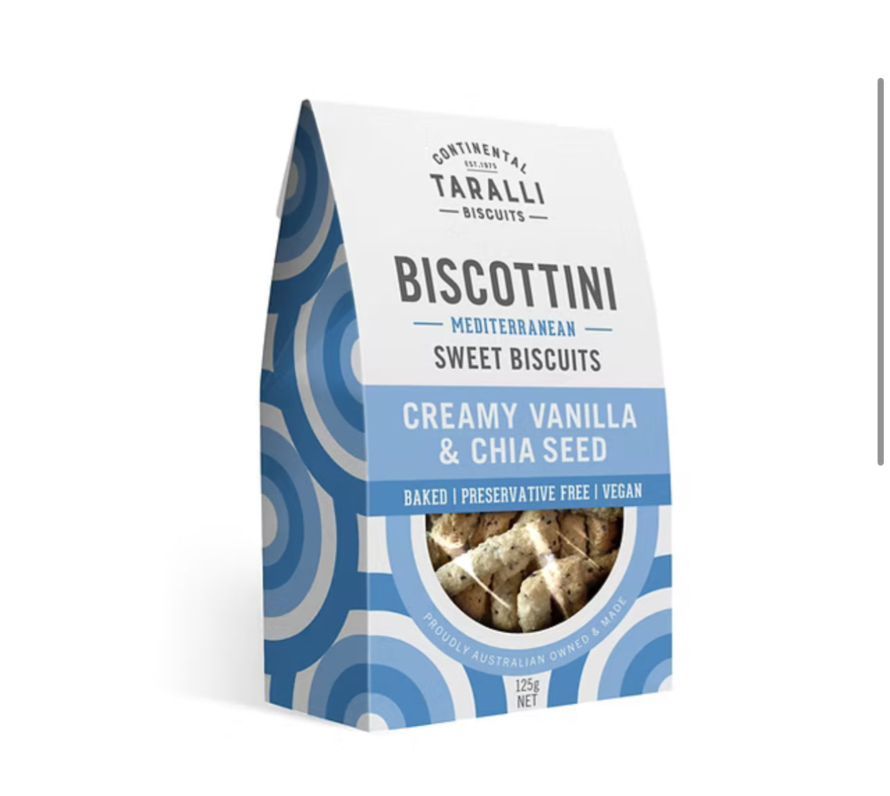BISCOTTINI - Sweet Creamy Vanilla & Chia Seeds