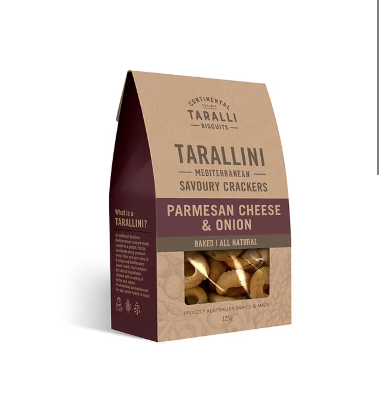 TARALLINI - Parmesan Cheese & Onion (125g)