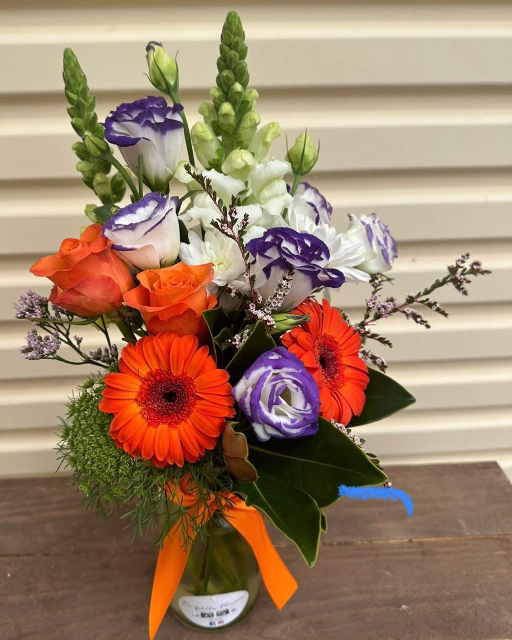 Seasonal Posy Milk Jar