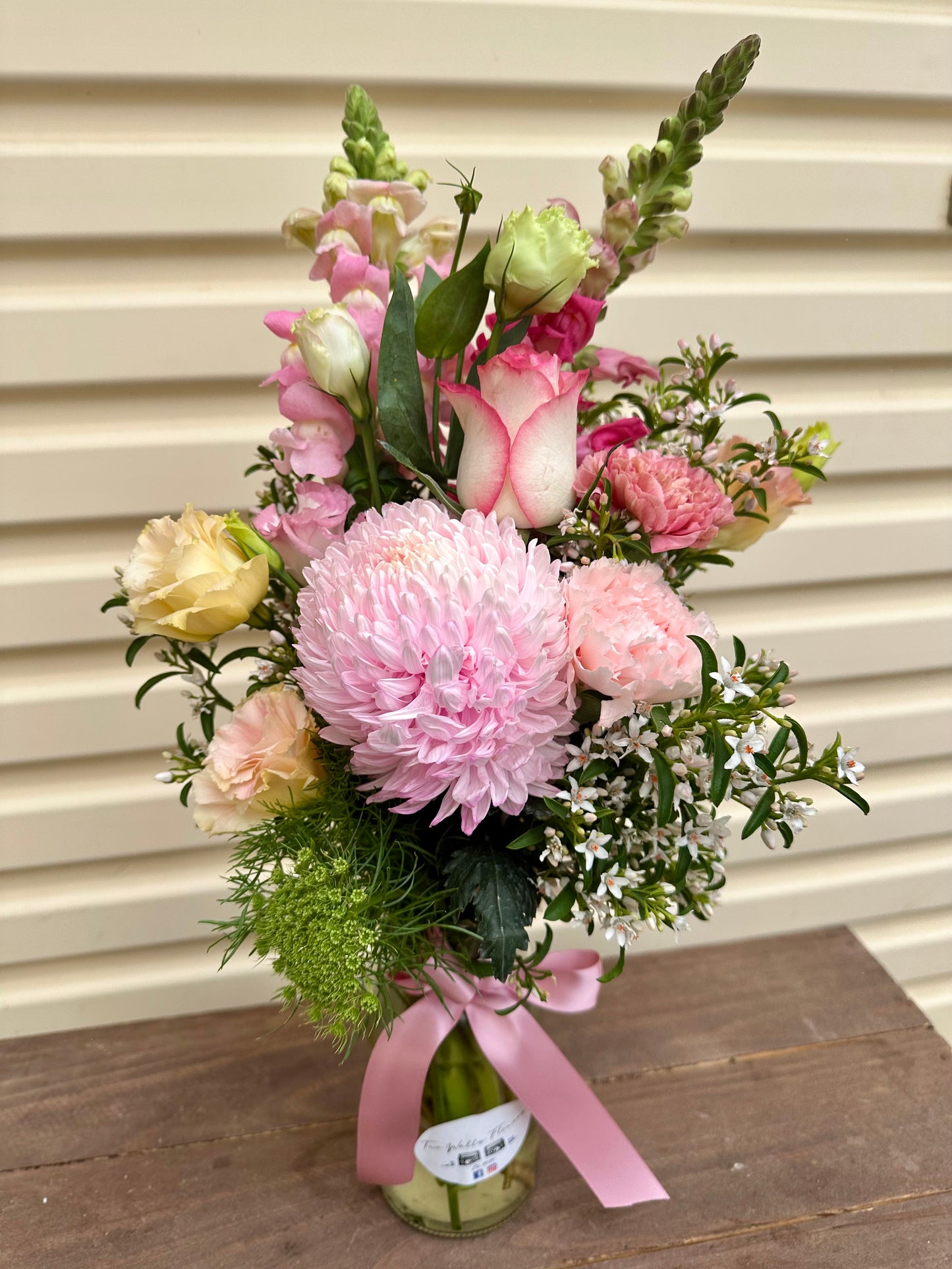 Seasonal Posy Milk Jar