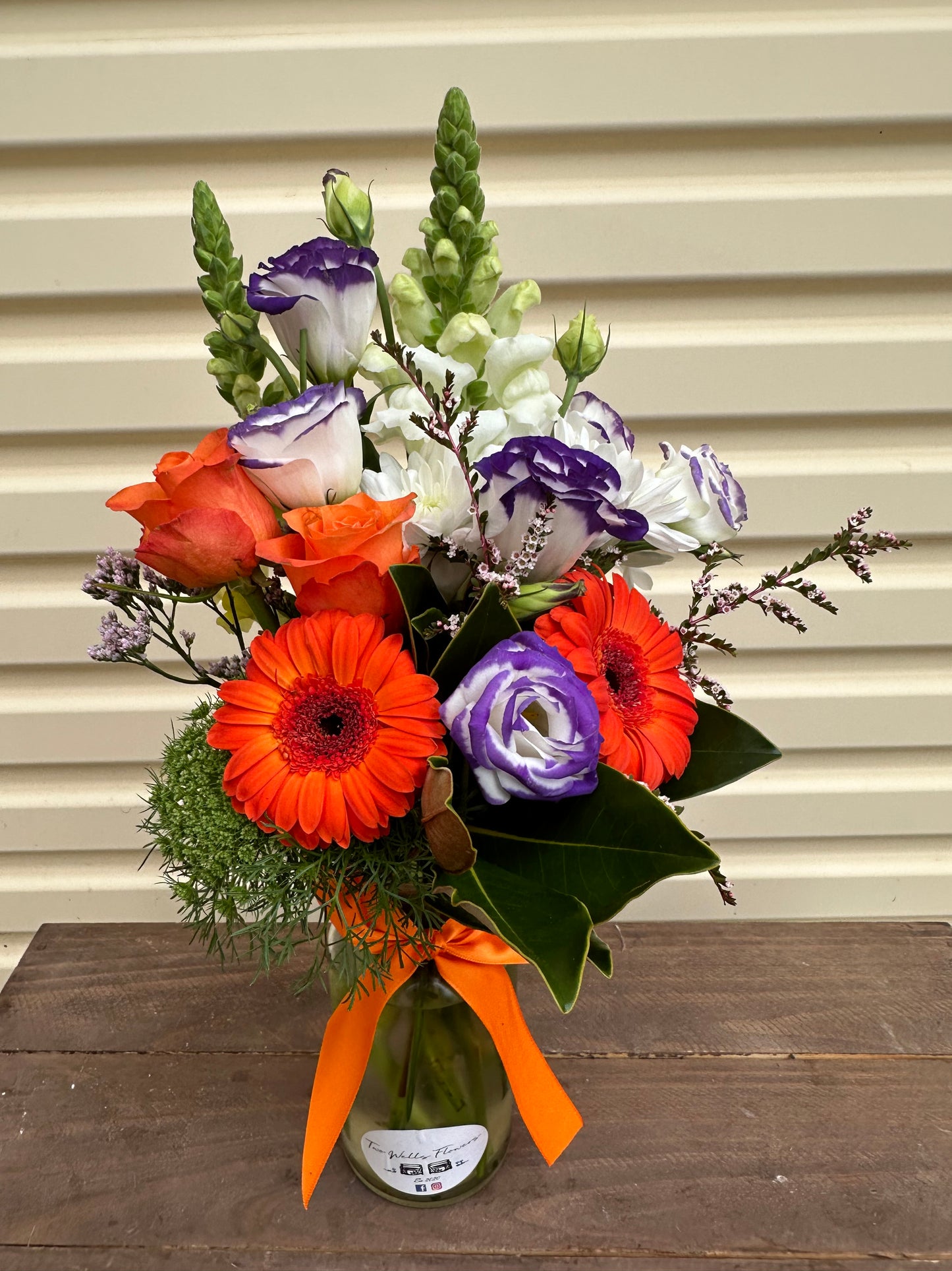 Seasonal Posy Milk Jar