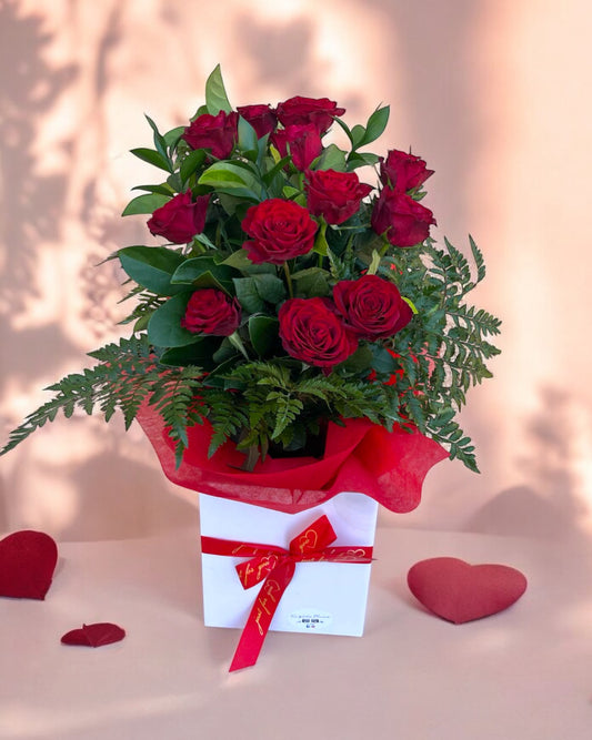 1 Dozen Red Roses box