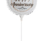 Happy Anniversary Foil Balloon 9"