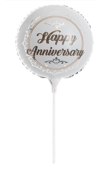 Happy Anniversary Foil Balloon 9"