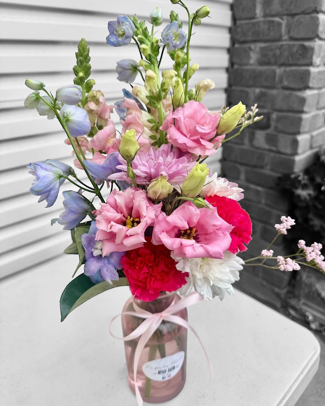 Seasonal Posy Milk Jar