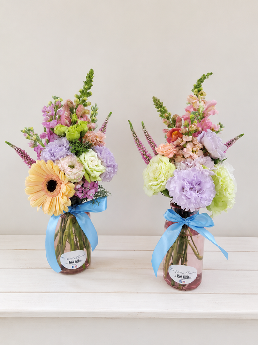 Whimsical Seasonal Posy Jar