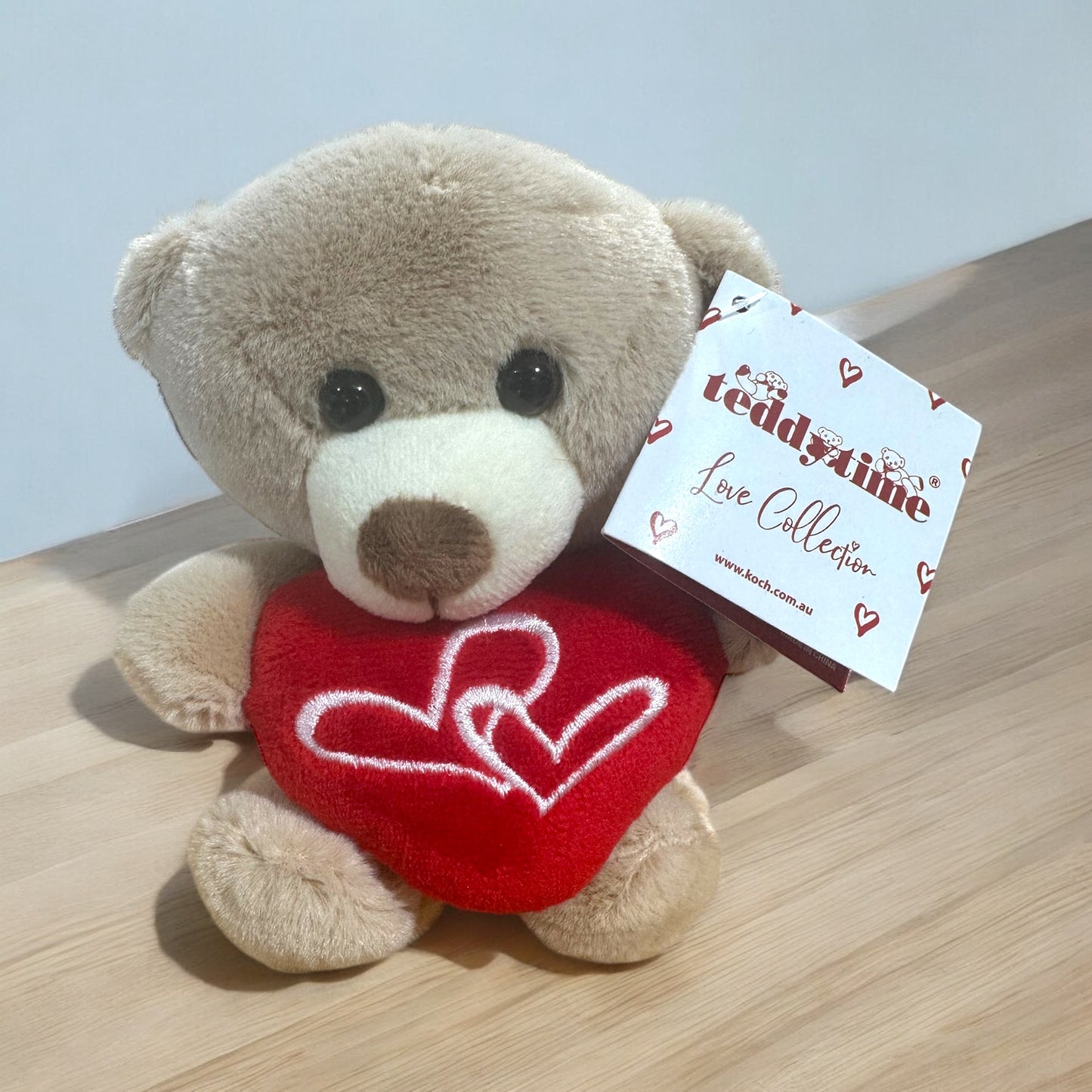 Double Heart Teddy Bear