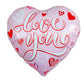 Heart Love You 18" Foil Balloon