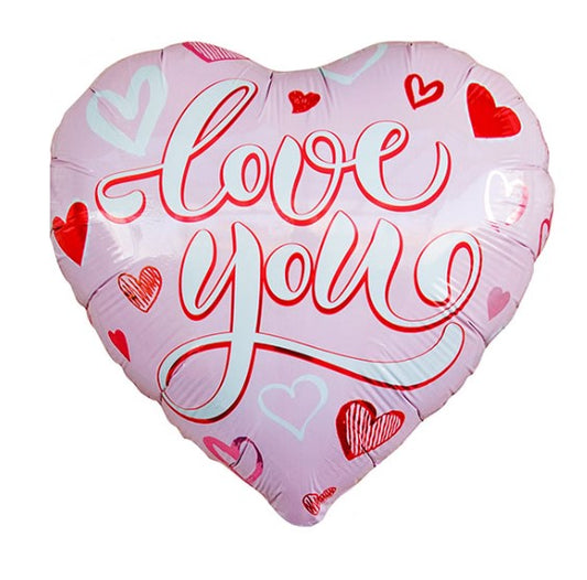 Heart Love You 18" Foil Balloon