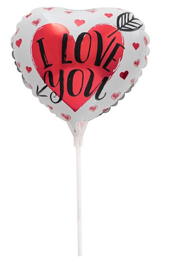 I Love You 9" foil balloon