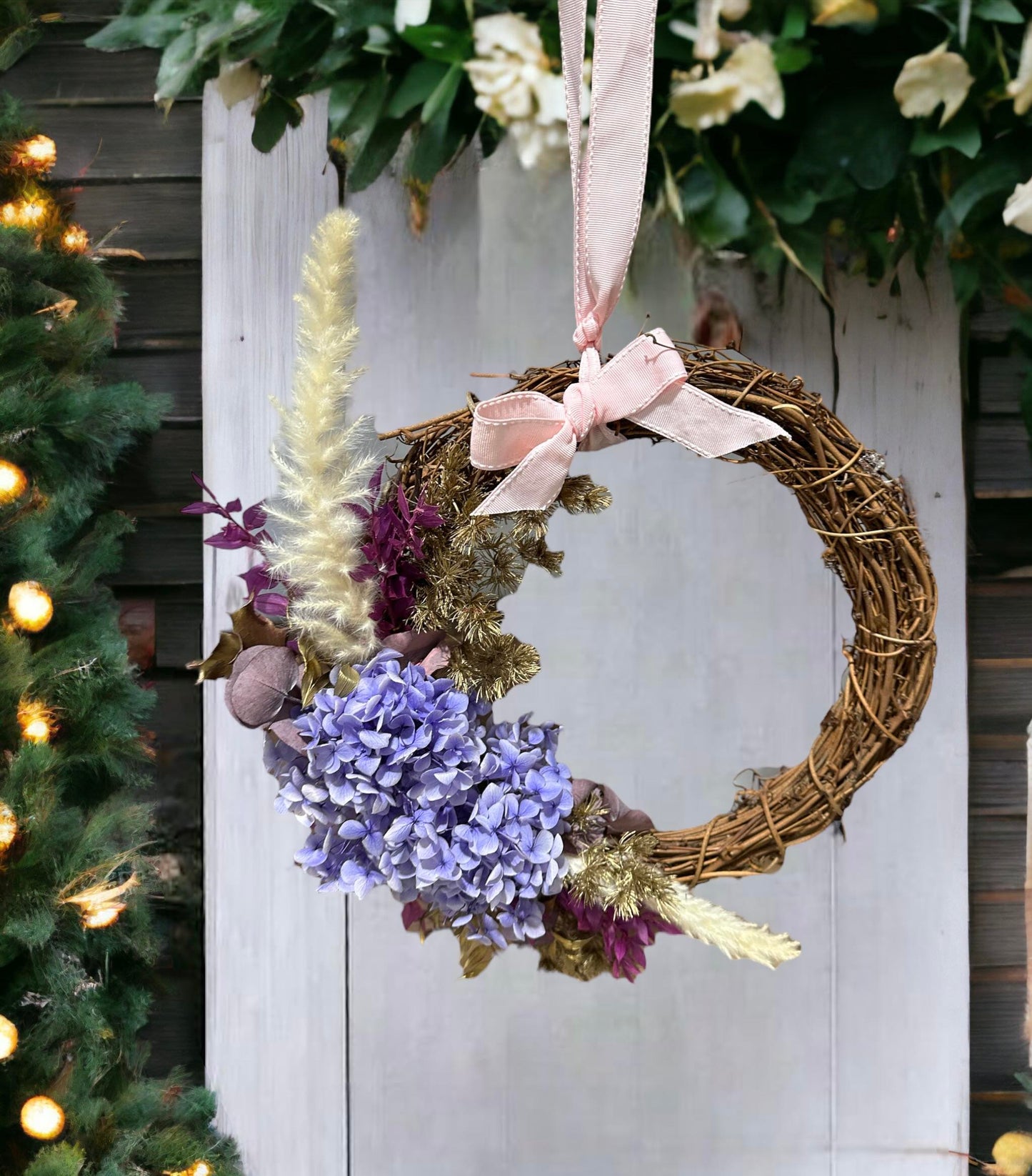 Sml Floral Wreath | Purple